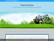 Tablet Screenshot of frederickroofrepair.com